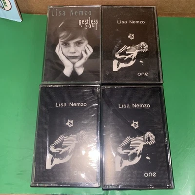 4 Rare (2 Sealed) Lisa Nemzo Cassette Tapes One (1985) & Restless Soul (1995) - Image 1 of 4