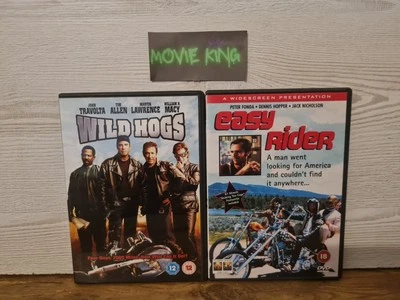 Easy Rider / Wild Hogs (DVD, 1969) Jack Nicholson John Travolta [Region 2] [UK] - Image 1 of 4