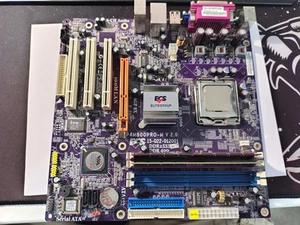 Elitegroup ECS P4M800PRO-M V 2.0 LGA775 mATX Mainboard mit CPU DDR / DDR2 - Bild 1 von 3