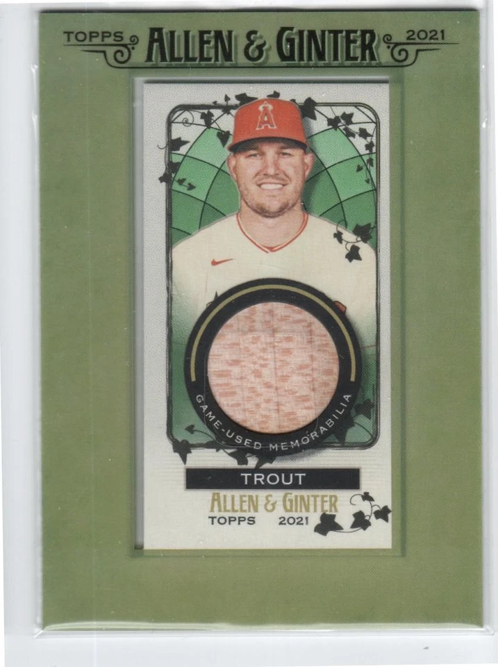 2021 Topps Allen and Ginter Mini Framed Relics #MFRMT Mike Trout - Image 1 of 1
