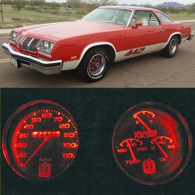 Датчик кластер светодиодные лампы + розетки красный для Oldsmobile 1973-1977 Cutlass 442 - Изображение 1 из 4