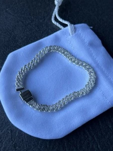 Pandora Bracelet Timeless Pavé Cuban Chain - Unisex - Picture 1 of 4