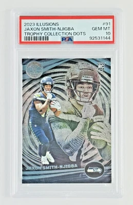 2023 Illusions Jaxon Smith-Njigba RC Trophy Collection Dots SP PSA 10 Pop 1 🔥 - Image 1 of 2