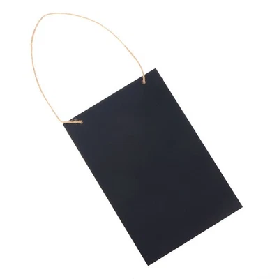 Rustic Wood Chalkboard Vintage Frameless Hanging Decorative Sign  - Image 1 of 4