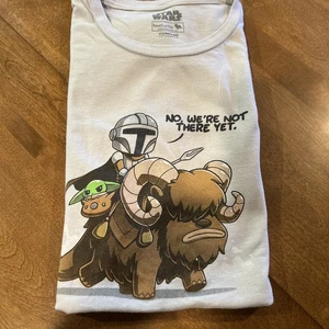 Star Wars T-Shirt Mandalorian Gray XL - Picture 1 of 4