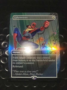 Spider-Man Guarida Secreta Magic The Gathering Heroic Deeds Lámina Efímera - Imagen 1 de 2