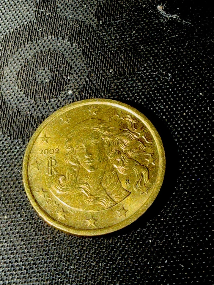 Italia 2002-R raro 10 centavos de euro Foto 1 de 4