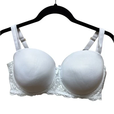 Carrie Amber Intimates White Convertible Push Up Bra. Womens. Sz 42D - Image 1 of 4