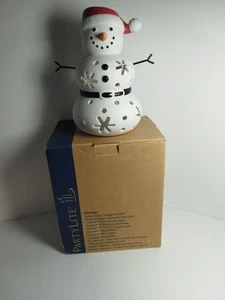 Partylite Santa Snowman Tealight Candle Holder Rare Retired NIB P91946 - Picture 1 of 16