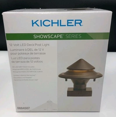 Kichler Showscape 步进锥形柱灯 Olde 青铜型号 28317 全新未拆封  — 第 1/4 张图片
