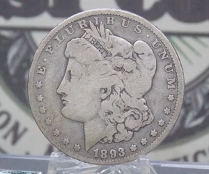 1893 "P" Morgan SILBER Dollar **PHILADELPHIA** Prägestätte 1 $ #EC5 ECC&C, Inc. - Bild 1 von 3