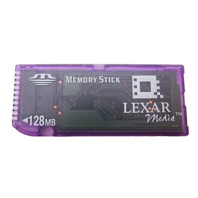 Lexar Memory Stick 128MB Genuine Card for Sony Cybershot /HandyCam Cameras - Image 1 of 2