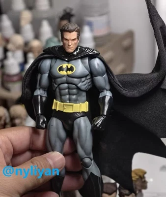 1/12 男愤怒的布鲁斯·韦恩人头像雕塑模型适用于 6 英寸动作玩偶 — 第 1/2 张图片