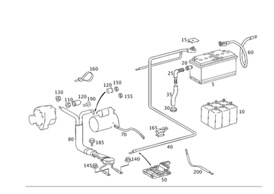 Conector de línea original Mercedes-Benz 220-546-06-41 Foto 1 de 2