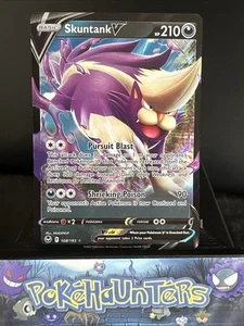 Pokemon Card Skuntank V 108/195 Ultra Rare Silver Tempest Near Mint - Picture 1 of 2