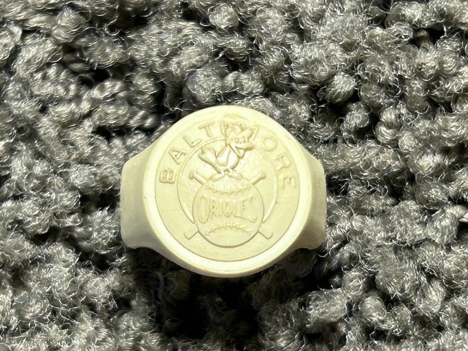 Anillo emblema equipo trigo triturado Nabisco amarillo orioles baltimore años 60 1960 de colección Foto 1 de 3