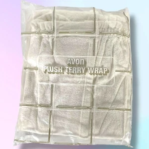 NEW Vintage Avon Plush Terry Wrap Deadstock White Towel Robe NOS - Bild 1 von 7