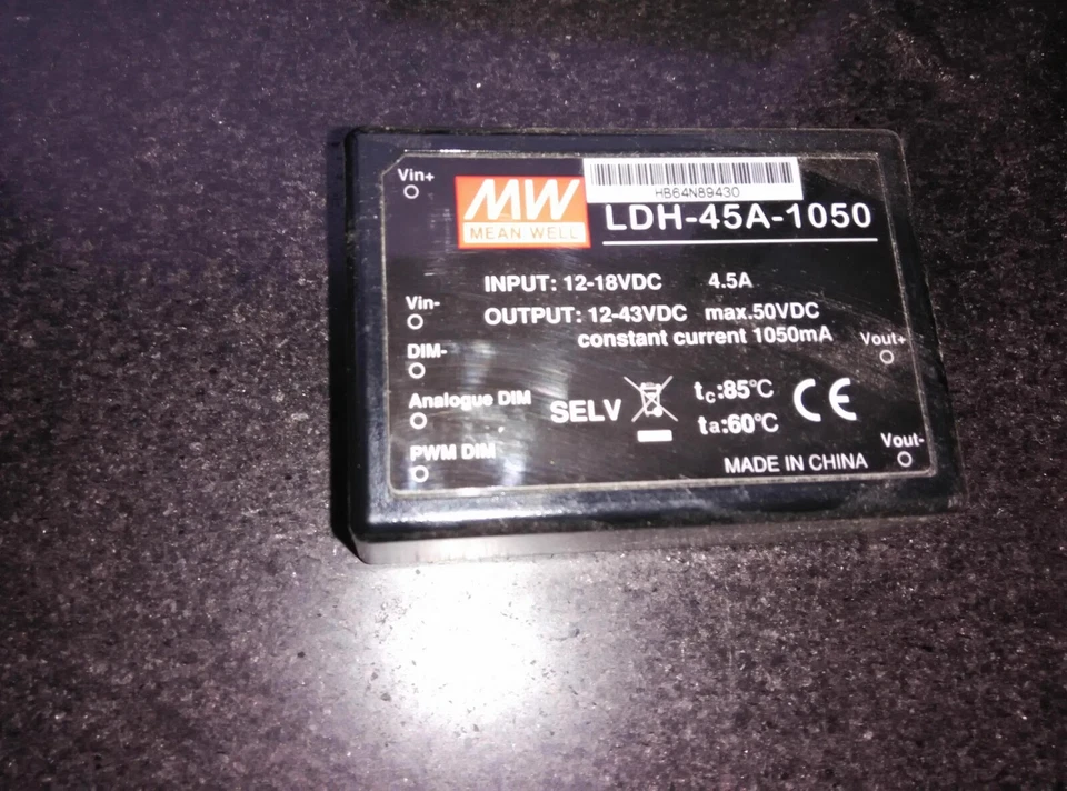 Meanwell LDH-45A-1050 LED Power Supply - Image 1 of 1