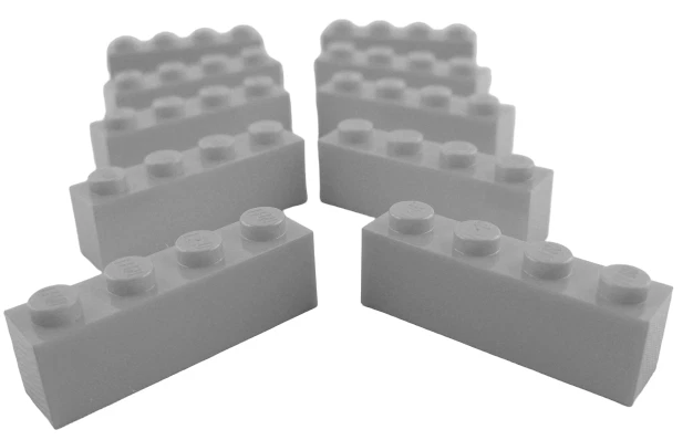 Lego Steine 10 Stück Stein in dunkelgrau (dark bluish gray) 1x4 Steine 3010 Neu - Bild 1 von 1