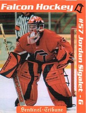 2003-04 Bowling Green University Hockey Jordan Sigalet Trading Card Falcons