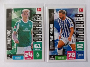 TOPPS Match Attax  Bundesliga 2020/21 - MARVIN PLATTENHARDT / NICK WOLTEMADE
