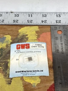 GWS GWX1/R72530 X’TAL RX Crystal 72MHZ/CH.37/72.530 NewInPack USA Shipped - Picture 1 of 2