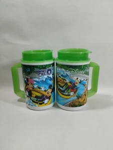 2 tazas de viaje de llenado rápido de parques Disney Mickey Minnie Goofy Pluto Donald Water - Imagen 1 de 6