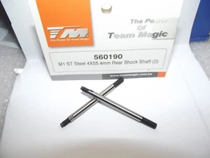 Team Magic M1 St Steel 4x55.4mm Rear Shock Shaft 560190 - Picture 1 of 4