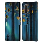 DAVE LOBLAW FOREST & SPACE LEATHER BOOK WALLET CASE COVER FOR SAMSUNG PHONES 1