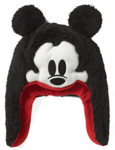 Baby Gap Disney Mickey Minnie Mouse Plush Trapper Hat XS/S S/M $25 NWT