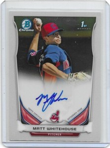 2014 Bowman Chrome Prospect Autographs #BCAPMW Matt Whitehouse Cleveland Indians