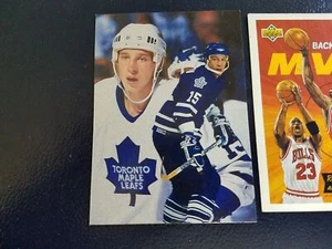 Dmitri Mironov Maple Leafs 1994-95 Flair Hockey NHL OVERSIZE BLANK BACK WOW - Picture 1 of 3