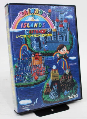 Rainbow Island Extra SEGA MegaDrive MD Used Japan Import Boxed Manual 1990 F/S - Image 1 of 3