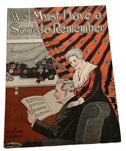 We Must Have a Song to Remember Sheet Music Vintage Stept 1919 Al Piantadosi - Picture 1 of 8