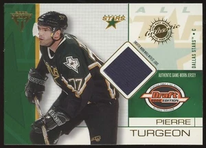 Pierre Turgeon GU Patch #35 2001-02 Pacific Private Stock Titanium Draft Edition - Picture 1 of 3