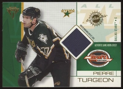 Pierre Turgeon GU Patch #35 2001-02 Pacific Private Stock Titanium Draft Edition - Image 1 of 3