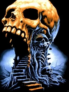 V5301 Skull Horror Hot Old Retro Vintage Decor WALL POSTER PRINT - Picture 1 of 13