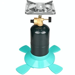 DOMINOX 10,000 BTU Propane Adjustable Flame Camping Stove  with Gas Cylinder Bas - Picture 1 of 7