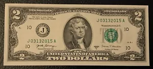 March 13th 2015 Birthday Anniversary Bill $2 US Dollars FRN. **L@@K** 03-13-2015 - Picture 1 of 2