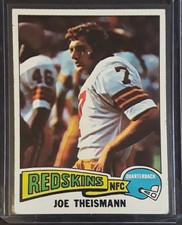 1975 Topps Joe Theismann Rookie #416  football card Washington Commanders