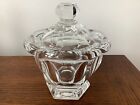 Baccarat Clear Crystal Covered Candy Dish Harcourt Missouri Substantial Piece
