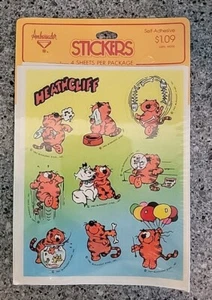 Vintage 80s Hallmark Ambassador Heathcliff Stickers Sealed Package 4 Sheets 1983 - Bild 1 von 5