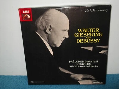WALTER GIESEKING PLAYS DEBUSSY (2 x CASSETTES) - PRELUDES, ESTAMPES... EMI - VGC - Image 1 of 3