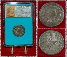 Ancient Roman Empire Coin GALLIENUS Antioch Mint Most Silvering Intact!
