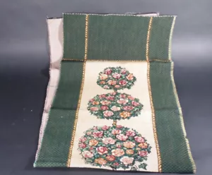 Rose Bush Tree Table Runner Unfinished Tapestry Fabric 60" x 17.5" - Bild 1 von 3