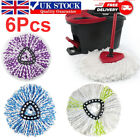 6Pcs Microfibre Easy Wring Clean Turbo Refill Mop Replace Head Set for Vileda