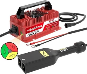 36V(43.8V) 15A Lithium Battery Fast Charger, IP67 Waterproof w Fan, D Style Plug - Picture 1 of 11