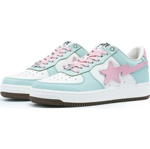 A Bathing Ape BapeSta Low #4 Green Blue Pink - Size 10 - Brand New in Box BAPE - Picture 1 of 5