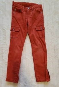 Girls Gymboree Burnt Orange Adjustable Waist Jeans Size 6 - Picture 1 of 11