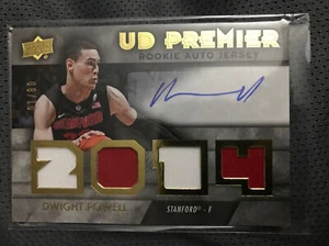 Dwight Powell 2014-15 UD SPx Rookie Auto Patch 01/80 First Print SP Stanford - Picture 1 of 2